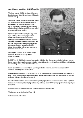 A preview of a PDF biography for Mair, Alfred Peter